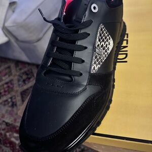 Fendi Black and White Men's Sneakers